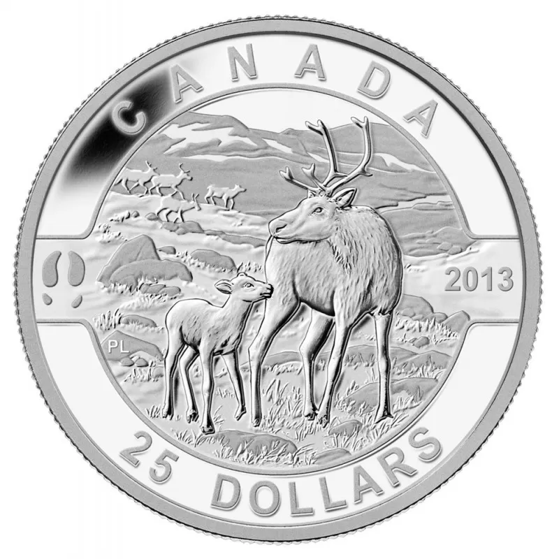 2013 Canadian $25 O Canada Series - 1 oz Fine Silver 5-Coin Set